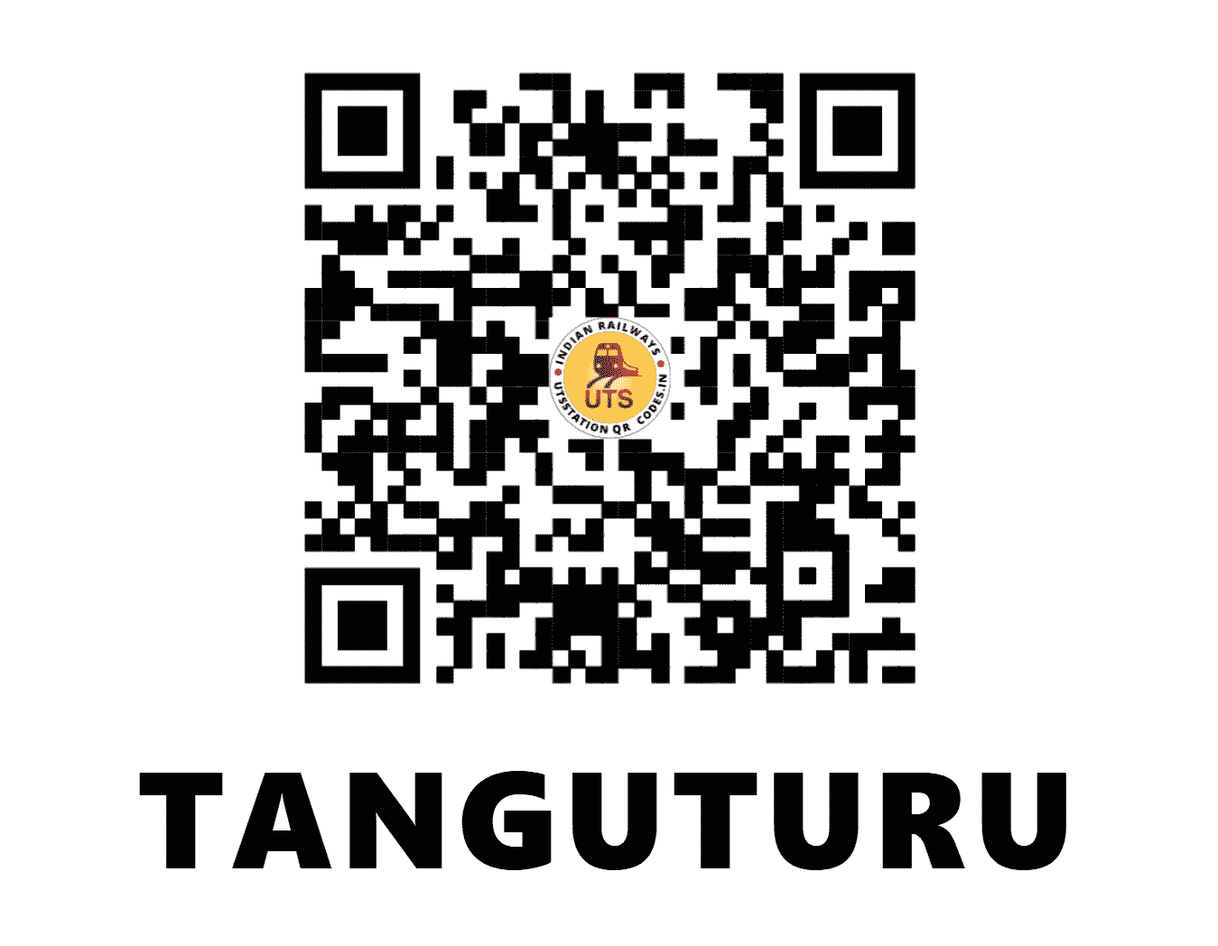UTS QR Code for TANGUTURU - TNR - SC (ANDHRA PRADESH)